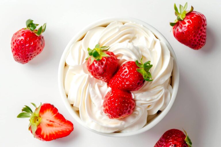 Imagen fresas con nata